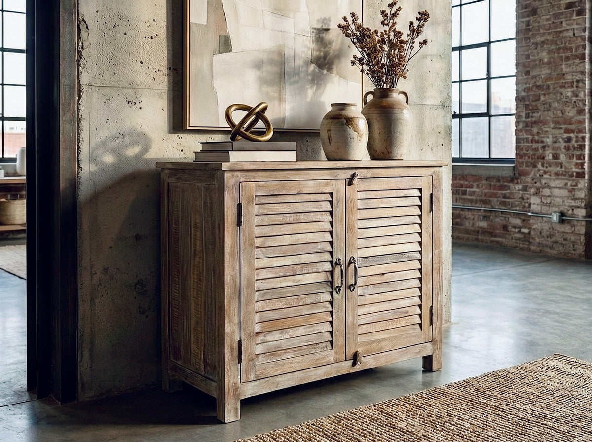 Cabinet persienne blanche