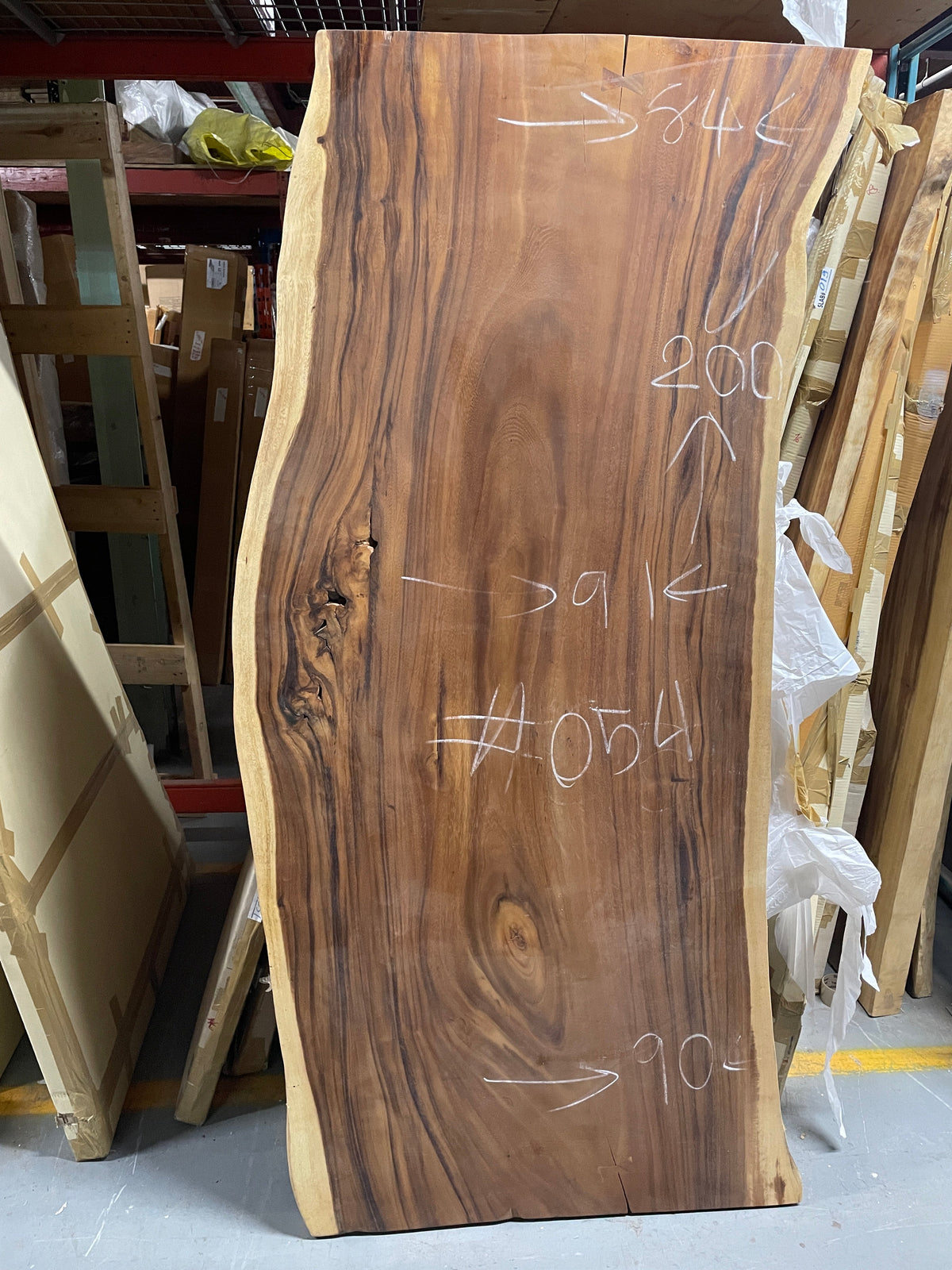 Suar Wood Live Edge Slab (80")