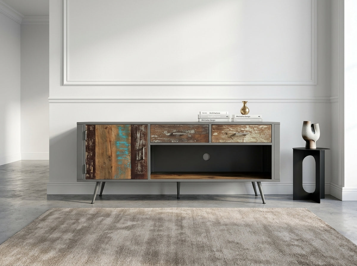 Meuble TV industriel