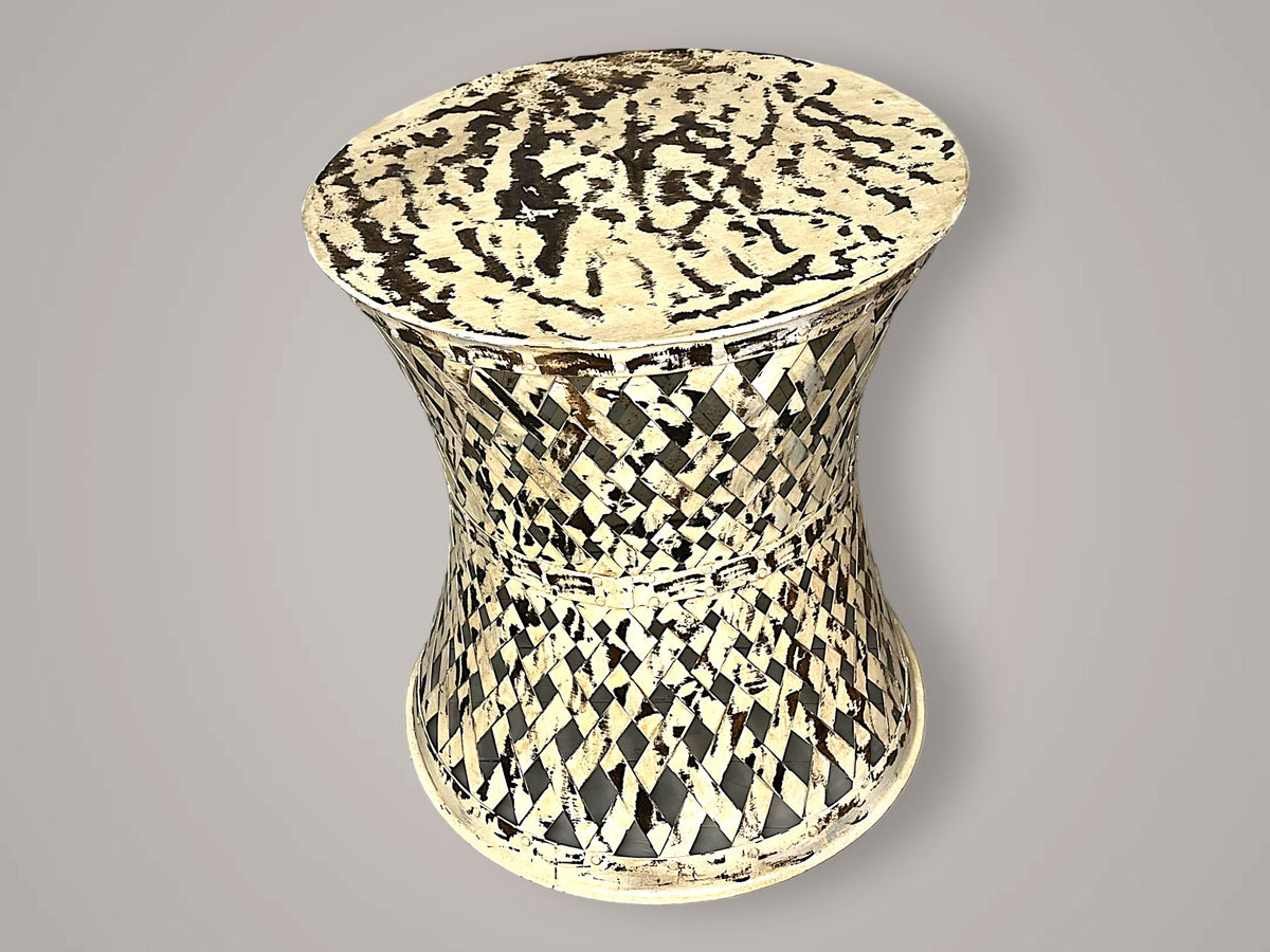 Metal side table