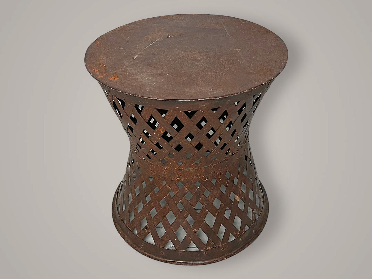 Metal side table