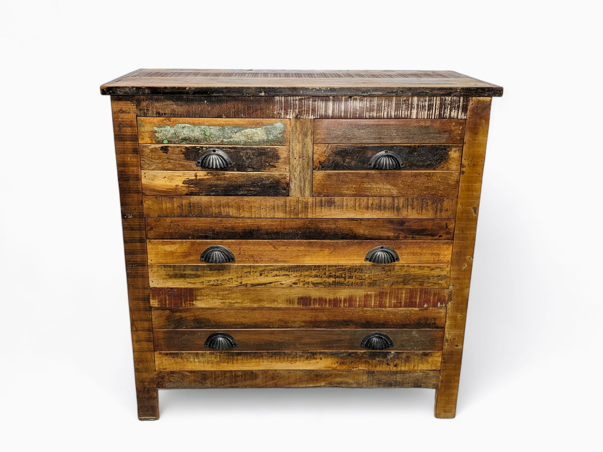 4-drawer chest of drawers in recycled wood