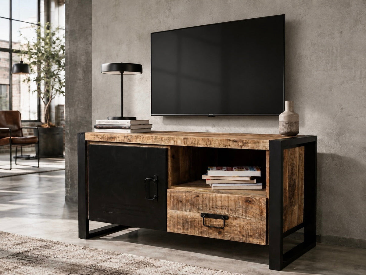 Meuble télé Riva en bois de manguier