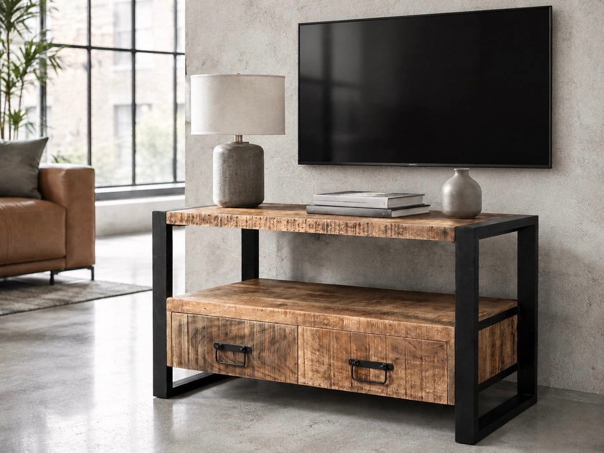 Meuble télé en bois de manguier
