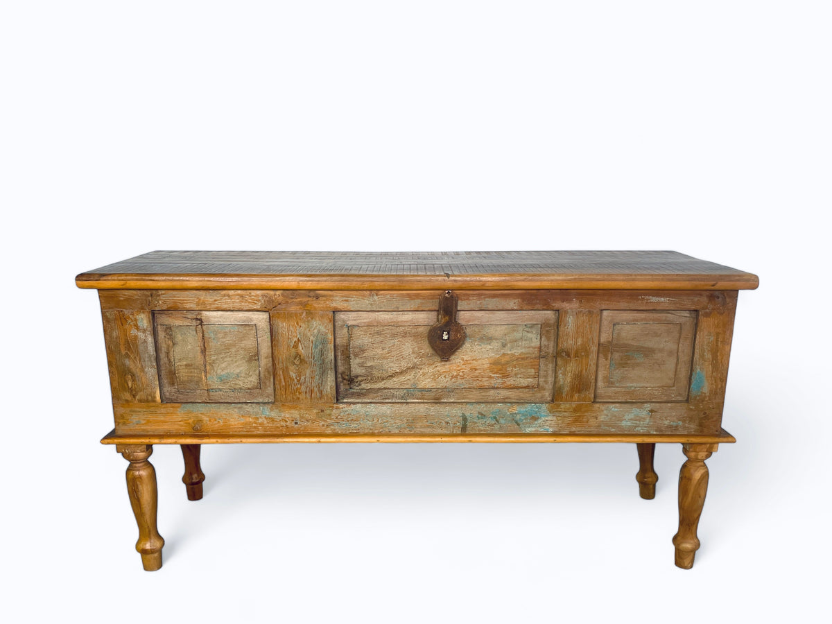 Coffre console porte ancienne