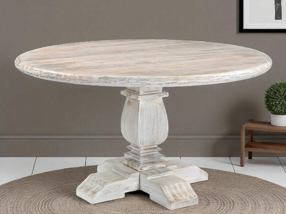 Table ronde blanche Montauk