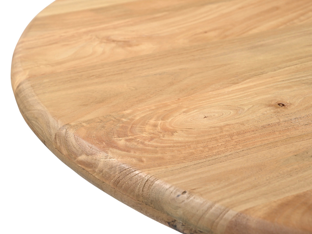 Table ronde en manguier Montauk