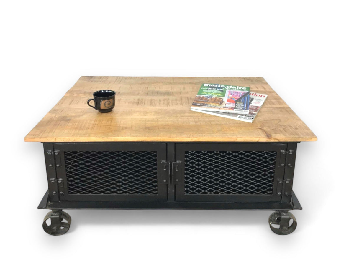 Industrial coffee table