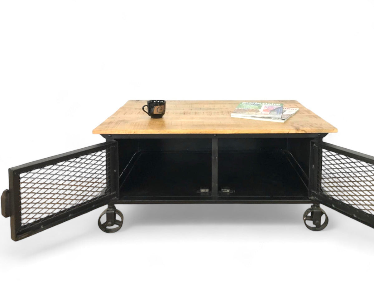 Industrial coffee table