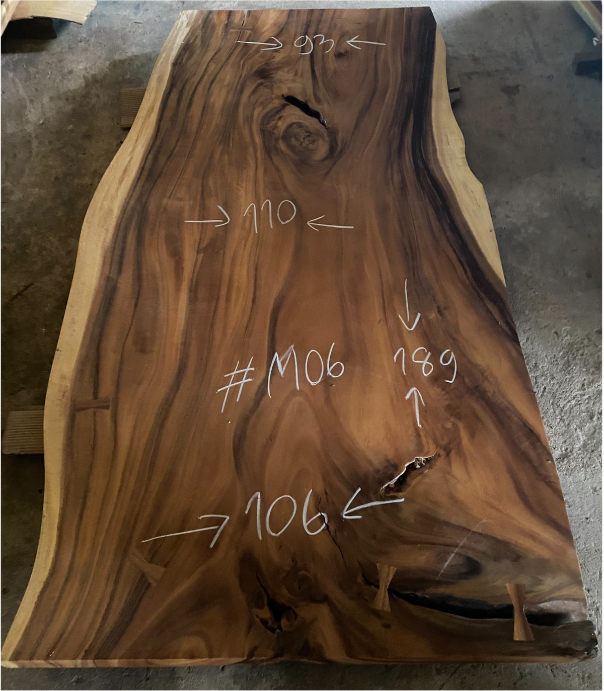 Suar Live Edge Slab (75")