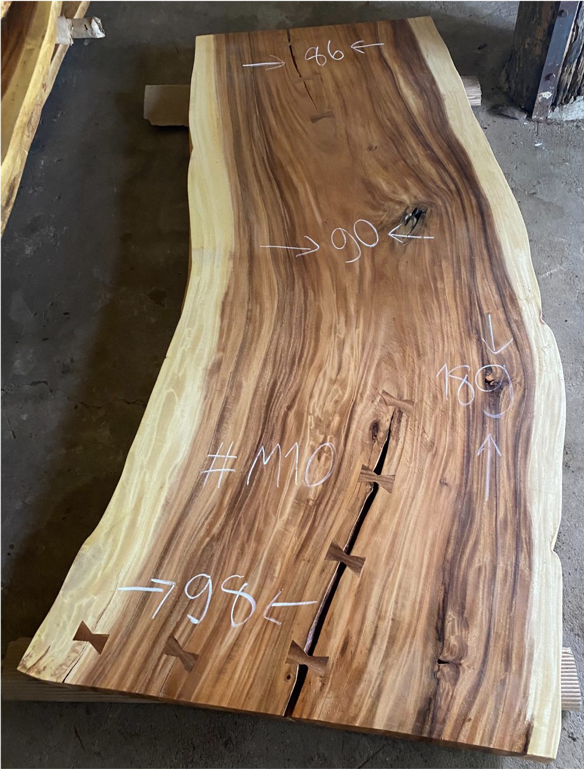 Live Edge Slab by Suar (75")