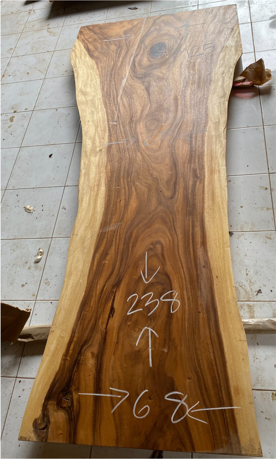 Live Edge Slab by Suar (93")