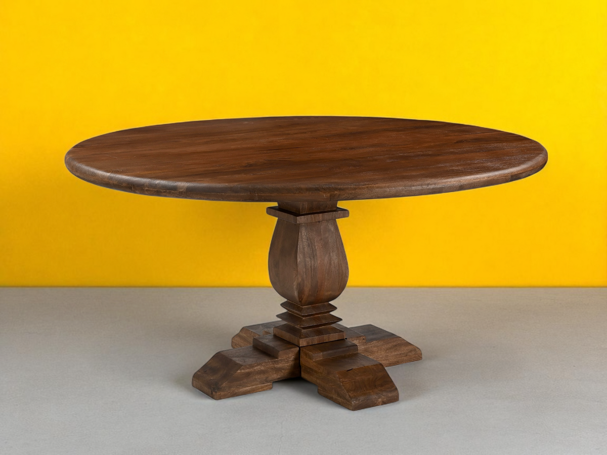 Table ronde en manguier Montauk