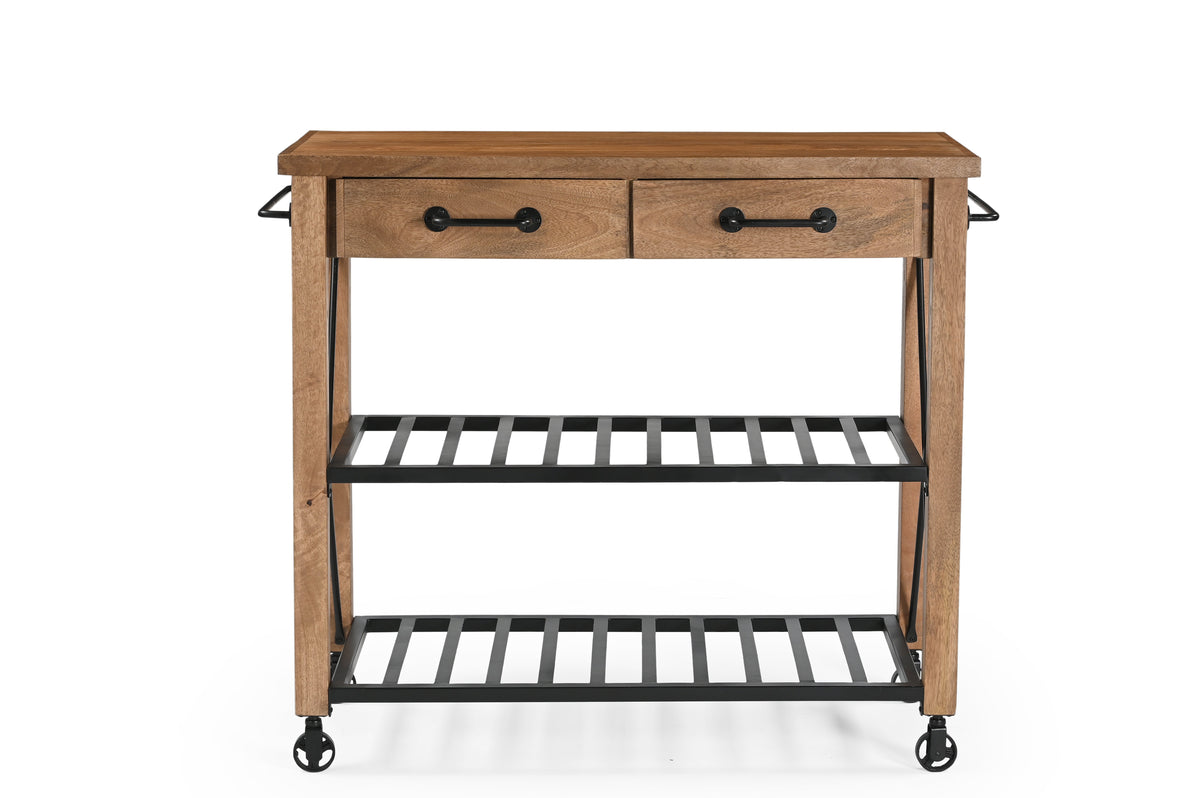 Trolley en bois de manguier