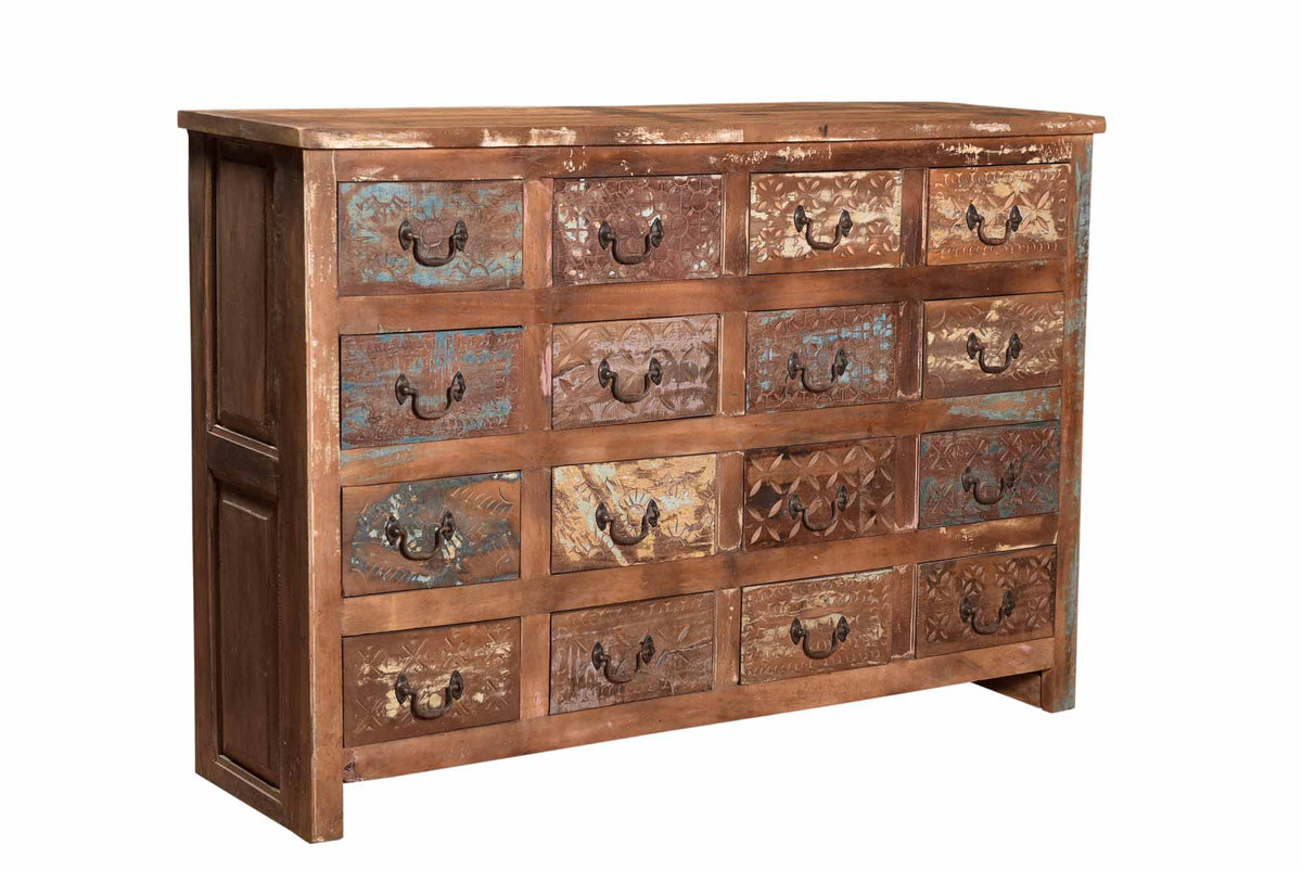 Commode en bois de teck recyclé