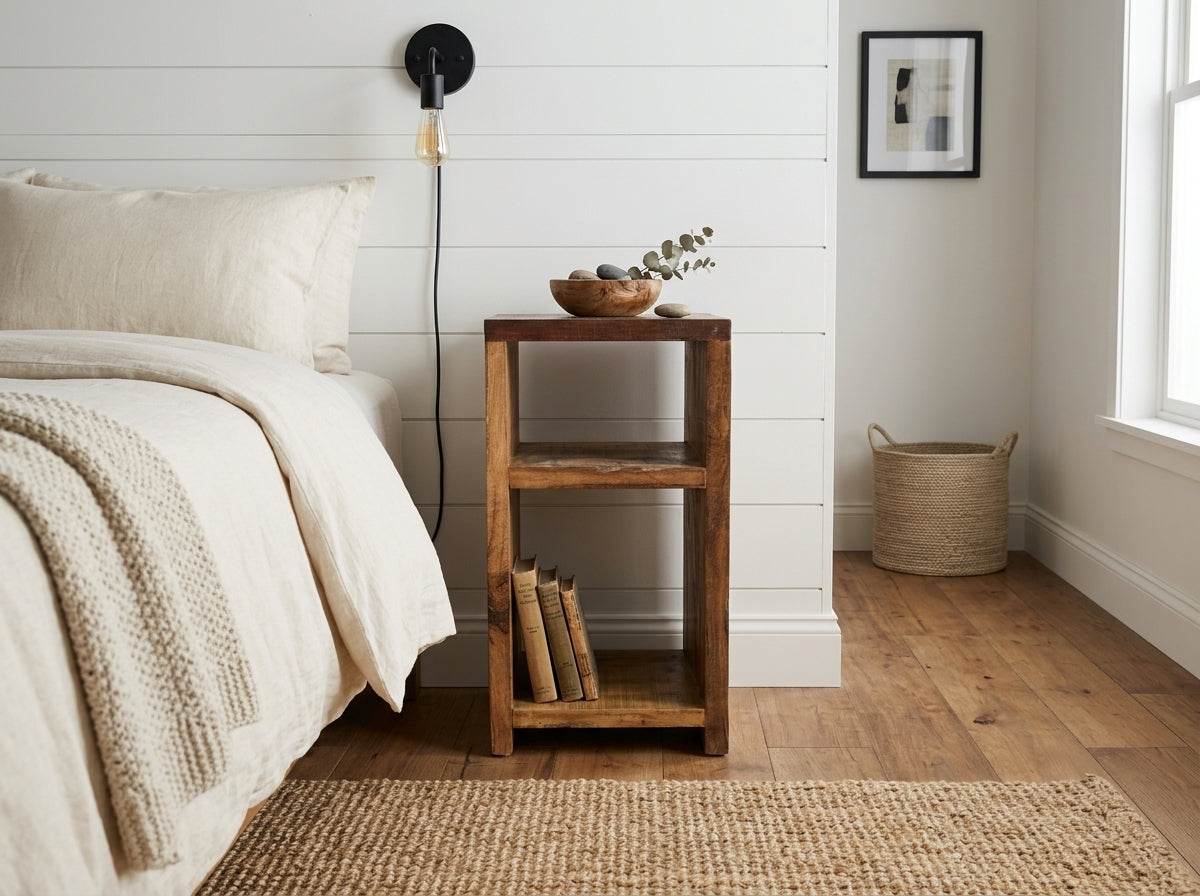 Table de nuit Neem recyclé