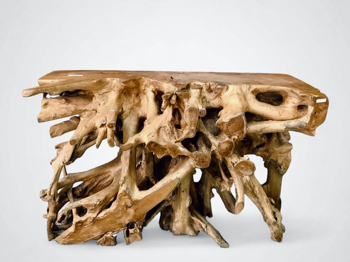 Teak root console