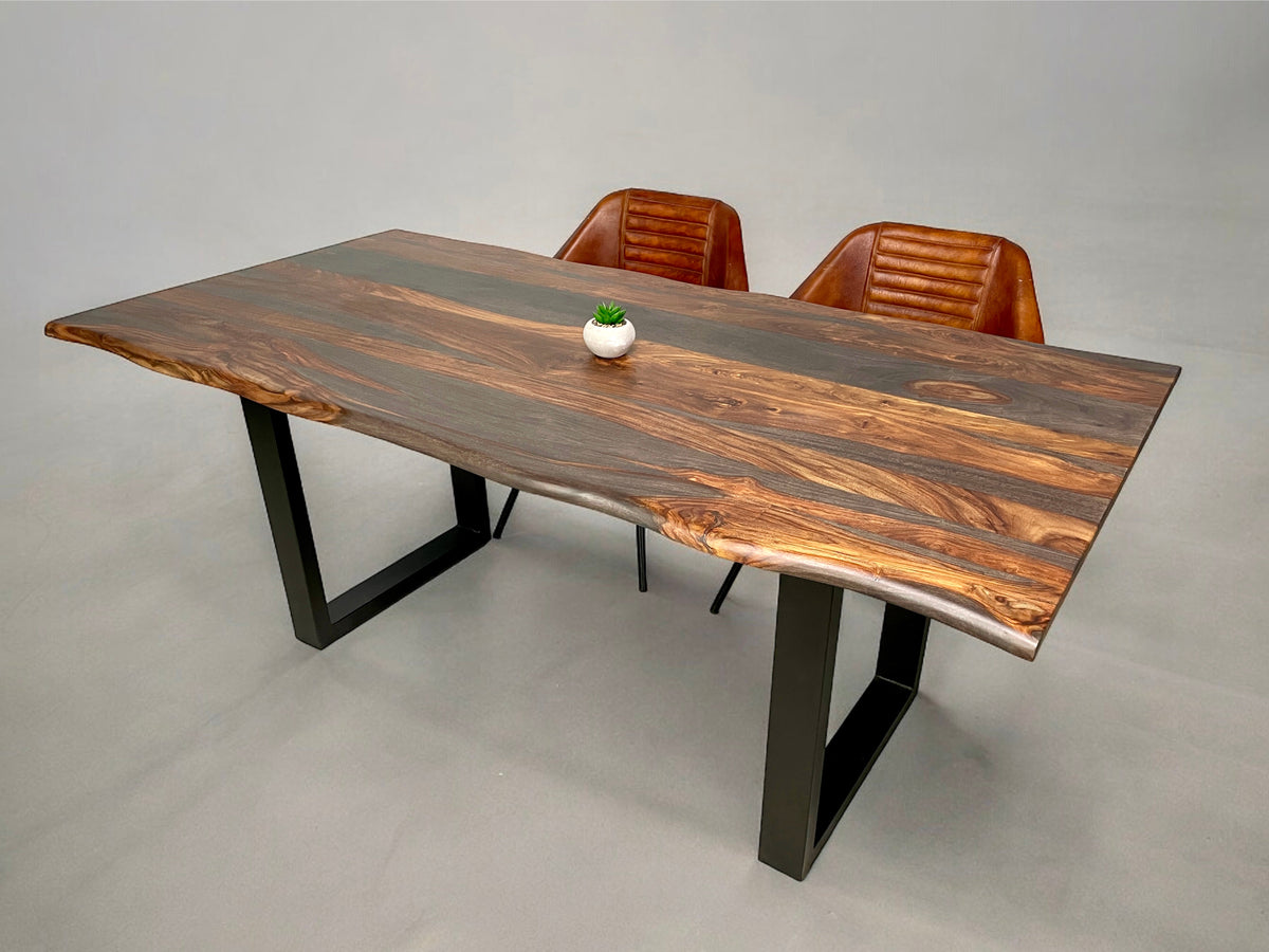 Live edge rosewood dining table