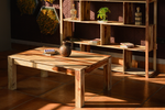 Rectangular rosewood coffee table