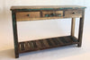 Console 3 tiroirs en bois recyclé
