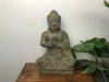 Bouddha assis statue en pierre