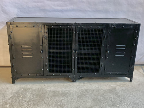 Industrial metal sideboard