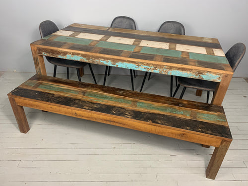 Prema recycled wood bench