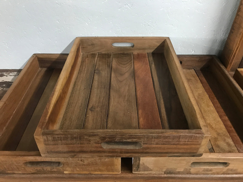 Recycled wood tray