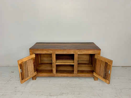 Recycled wood TV cabinet
