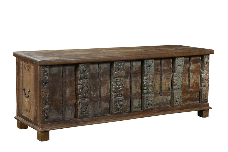Antique teak wood chest